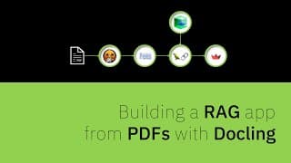 Building a RAG Application from PDFs with Docling