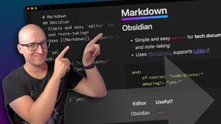 Use Obsidian (BEST Markdown Editor) for Note-Taking and Tech Docs